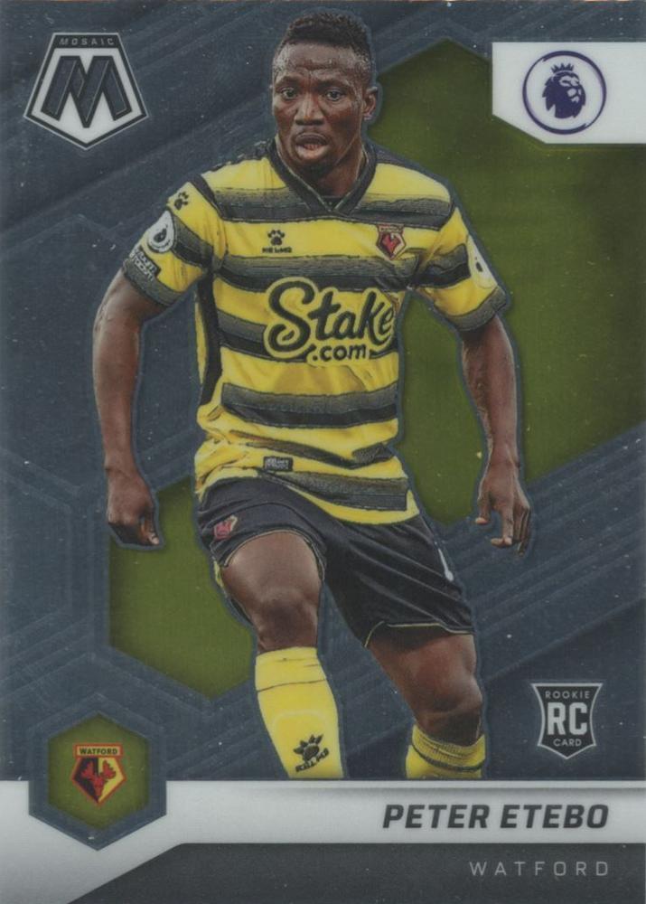 Peter Etebo 2021 Panini Mosaic Premier League