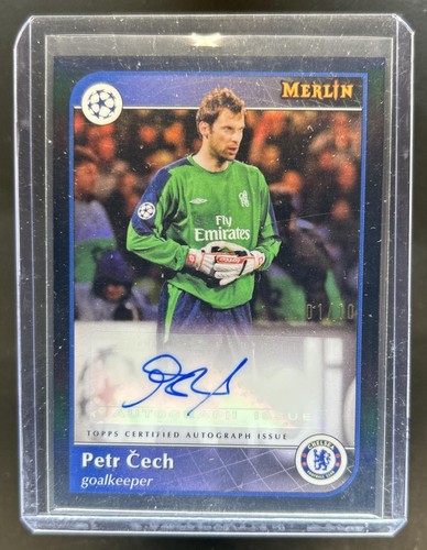 Petr Cech 2024 Topps Merlin Chrome Black Refractor /10