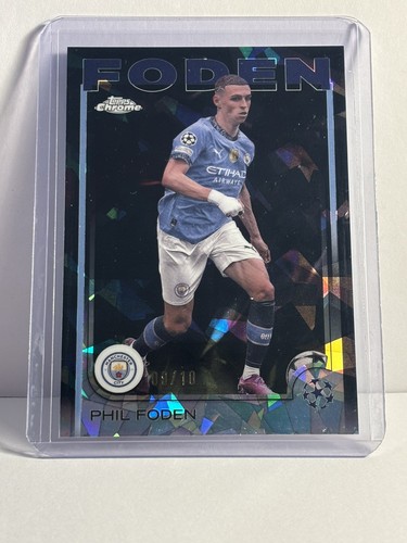 Phil Foden 2024 Topps Chrome Sapphire Black /10