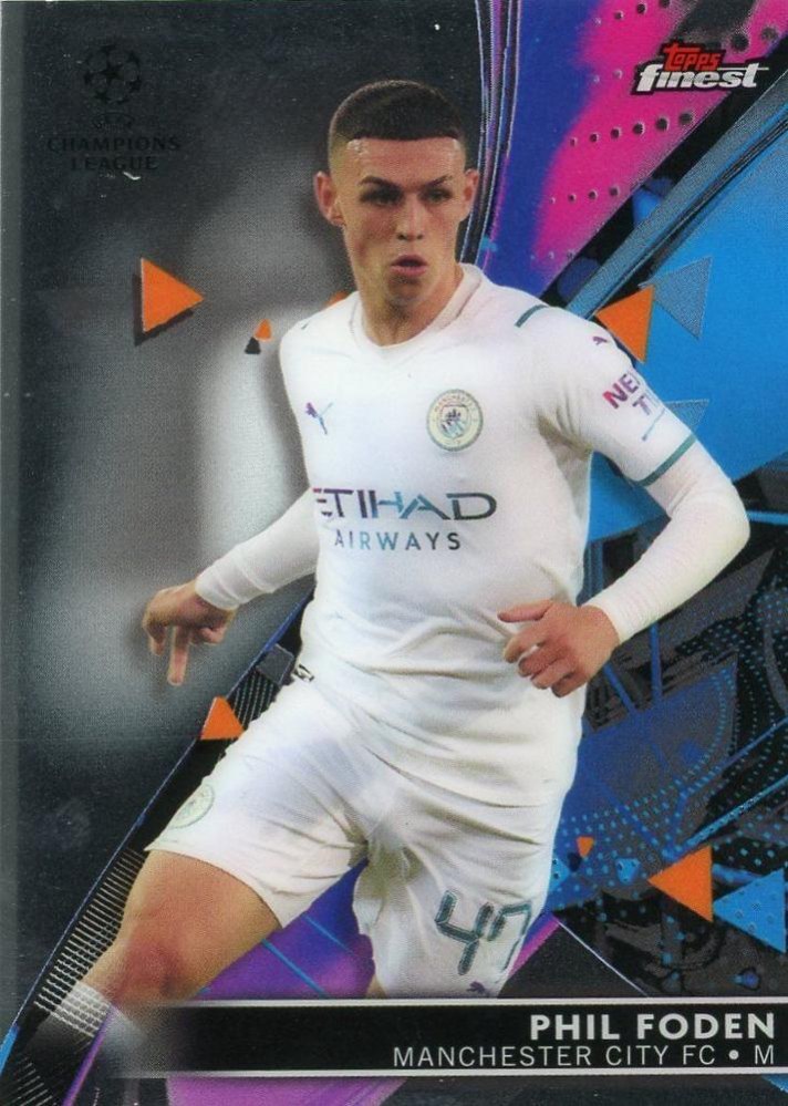 Phil Foden 2021 Topps Finest UEFA 3
