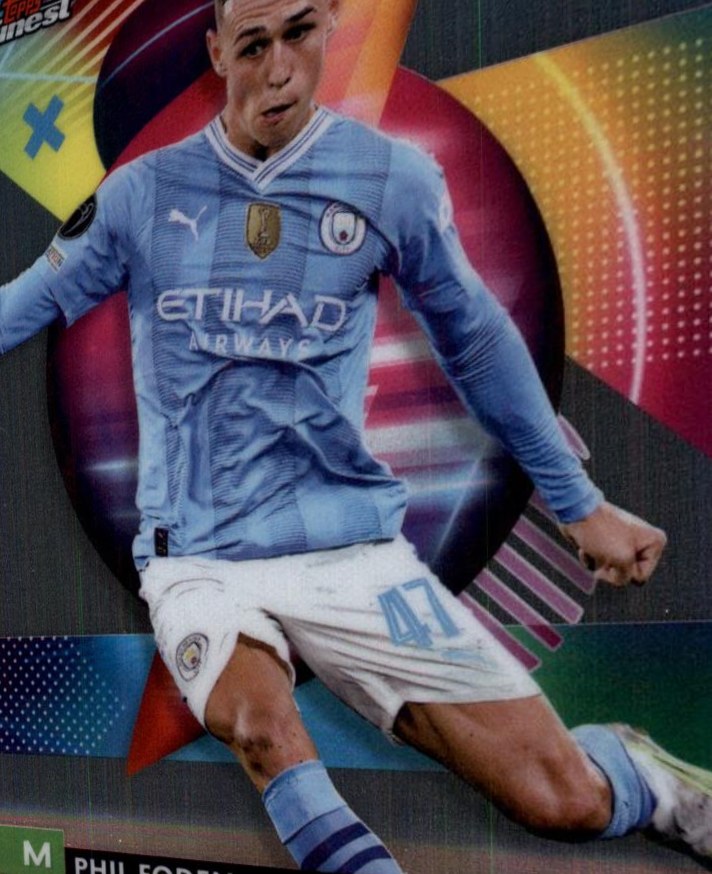 Phil Foden 2023 Topps Finest UEFA Club Competitions
