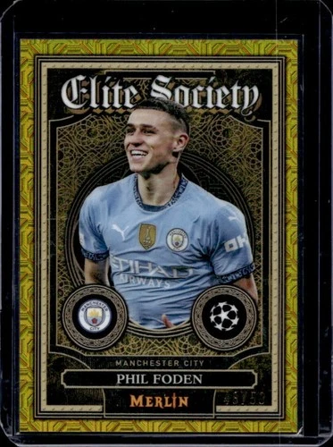 Phil Foden 2024 Topps Merlin Chrome UCC Gold Mojo Refractor /50