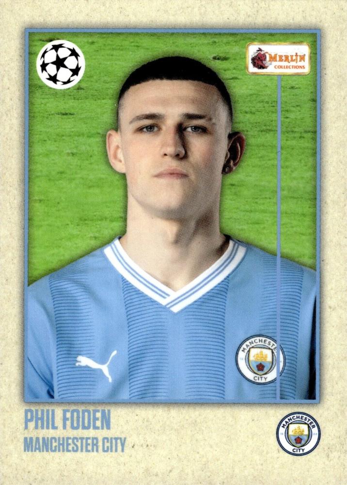 Phil Foden 2023 Topps Merlin Heritage UEFA Club Competitions