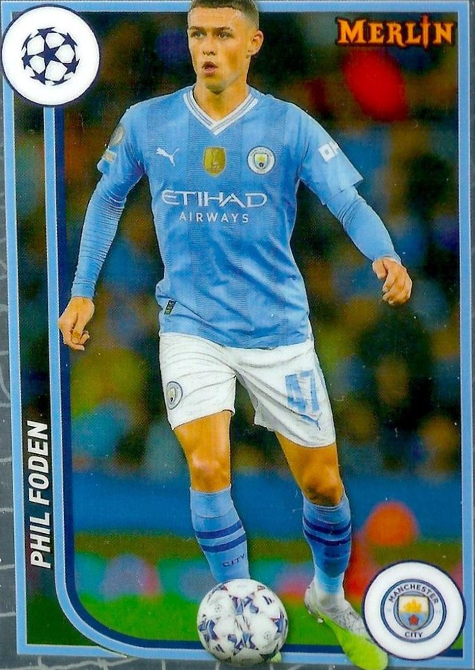 Phil Foden 2023 Topps Merlin UEFA Club Competitions