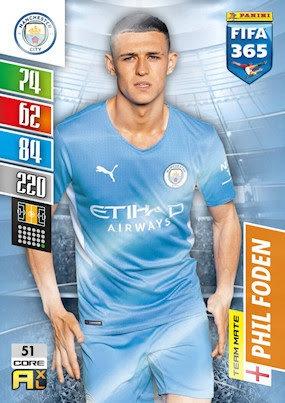 Phil Foden 2022 Panini Adrenalyn XL FIFA 365