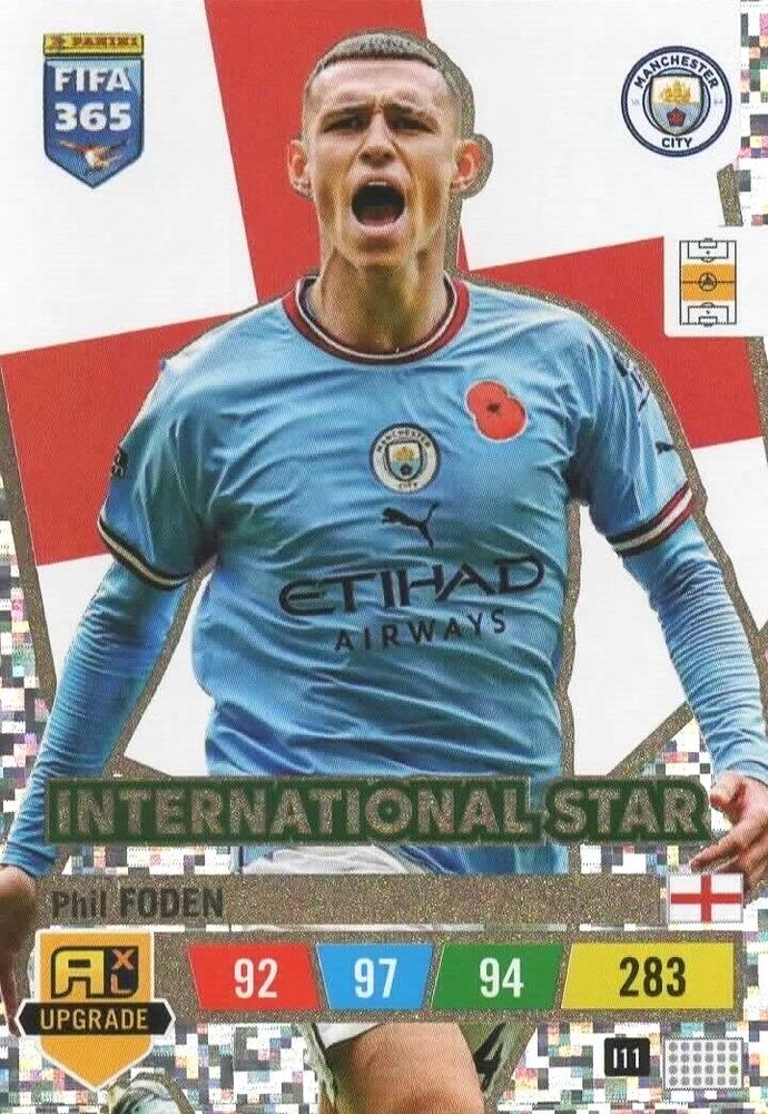 Phil Foden 2023 Panini Adrenalyn XL FIFA 365 Upgrade