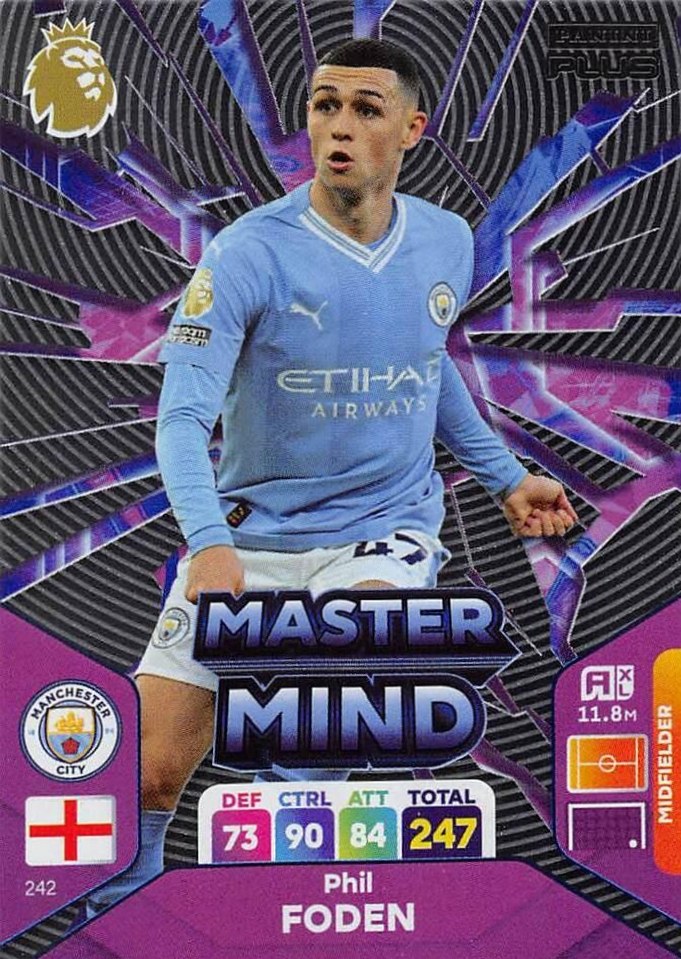 Phil Foden 2024 Panini Adrenalyn XL Premier League Plus