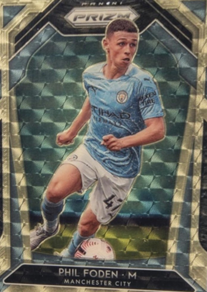 Phil Foden 2020 Panini Prizm Premier League Gold Power /5