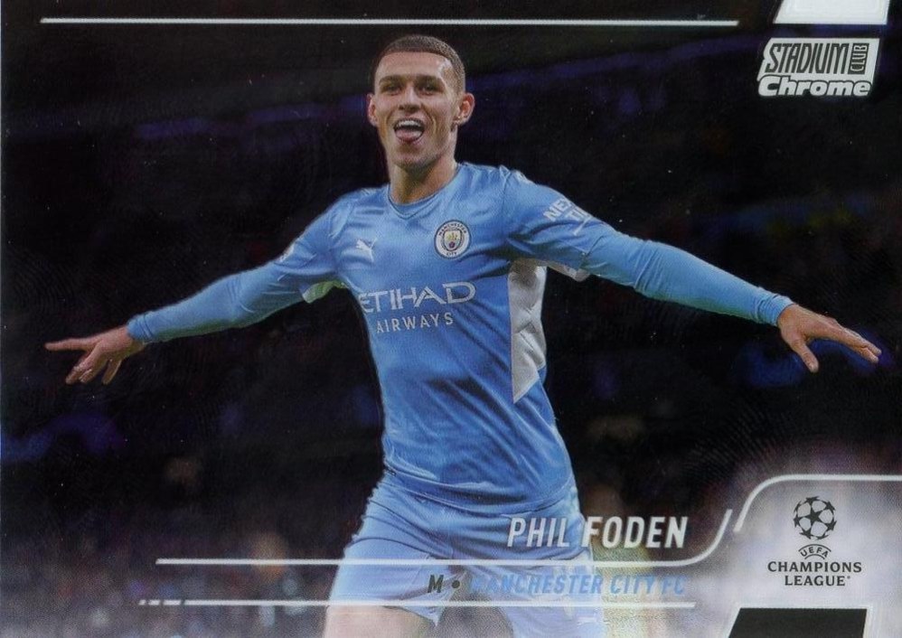 Phil Foden 2021 Topps Stadium Club Chrome UEFA 47