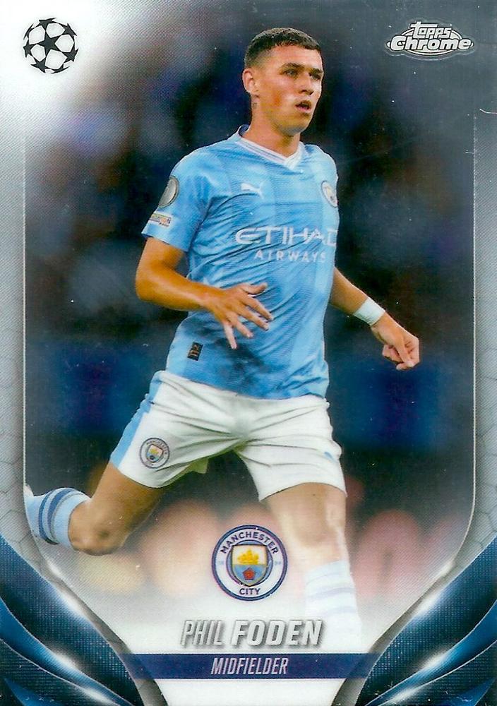 Phil Foden 2023 Topps Chrome UEFA Club Competitions