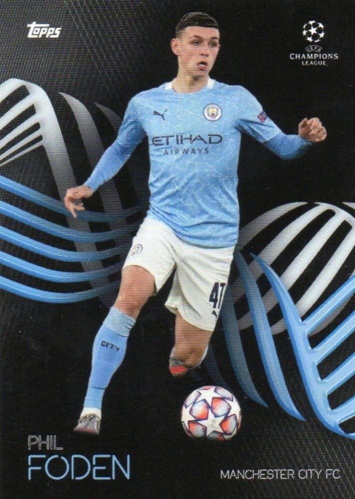 Phil Foden 2021 Topps Knockout UEFA Champions League