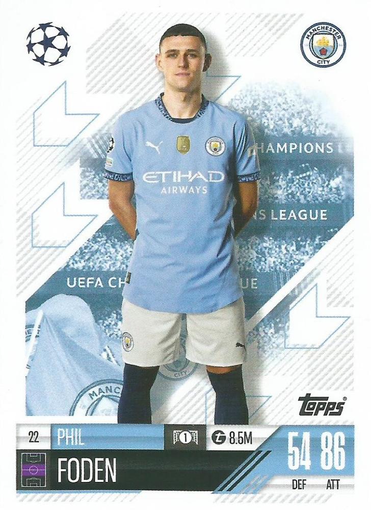 Phil Foden 2024 Topps Match Attax UEFA Club Competitions