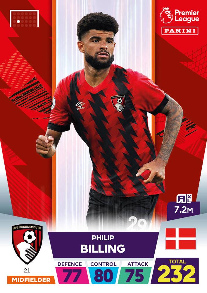 Philip Billing 2023 Panini Adrenalyn XL Premier League