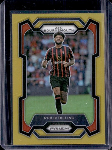 Philip Billing 2023 Panini Prizm Premier League Gold /10