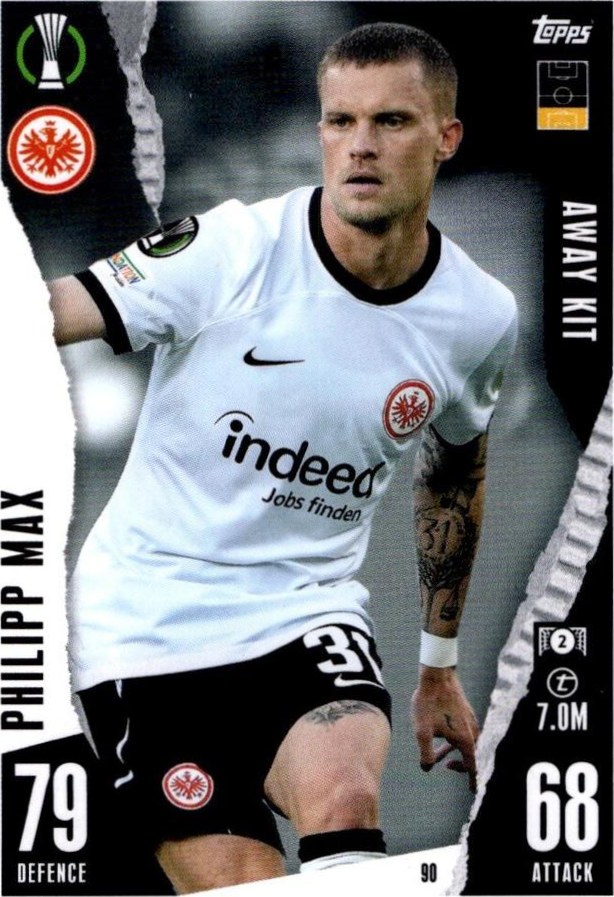 Philipp Max 2023 Topps Match Attax UEFA Club Competitions Extra