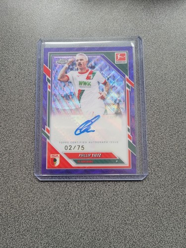 Phillip Tietz 2025 Topps Bundesliga Chrome Purple Wave /75