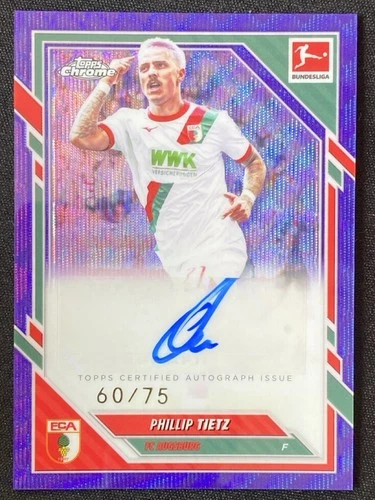 Phillip Tietz 2025 Topps Chrome Bundesliga Purple Wave /75