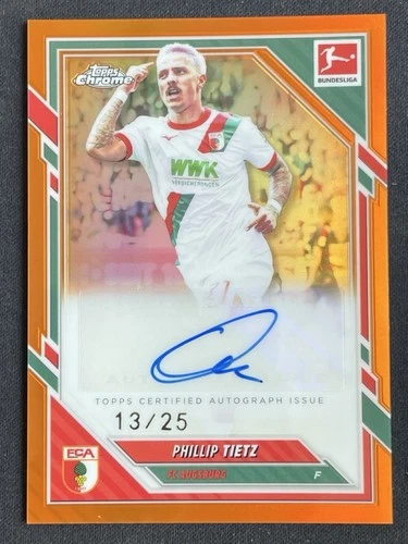 Phillip Tietz 2026 Topps Cromo Bundesliga Naranja Refractor /25