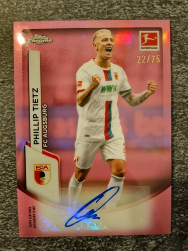 Phillip Tietz 2024 Topps Cromo Bundesliga Rosa Refractor /75