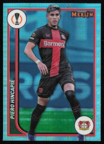 Piero Hincapie 2023 Topps Merlin Chrome Aqua Prism