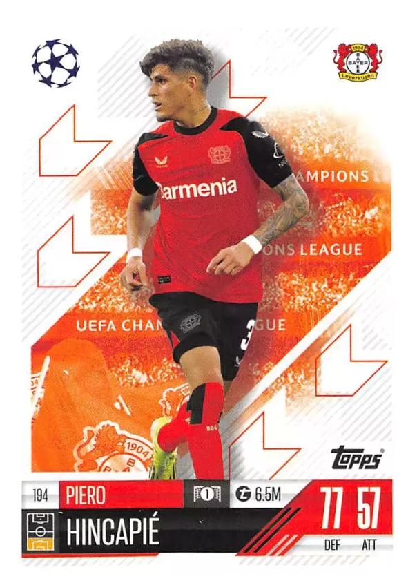 Piero Hincapie 2024 Topps Match Attax UEFA Club Competitions