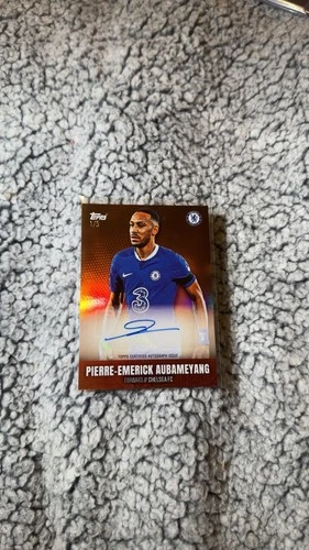 Pierre-Emerick Aubameyang 2022 Topps Chelsea Team Set Red /5