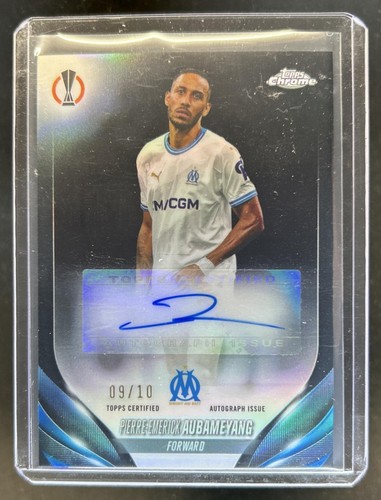 Pierre-Emerick Aubameyang 2023 Topps Chrome UEFA Nero /10