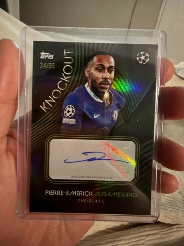 Pierre-Emerick Aubameyang 2023 Topps Knockout UCL Green /99