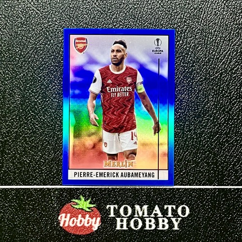 Pierre-Emerick Aubameyang 2020 Topps Merlin Chrome Blue Refractor /75