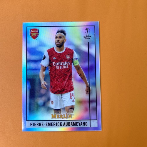 Pierre-Emerick Aubameyang 2020 Topps Merlin Chrome Refractor