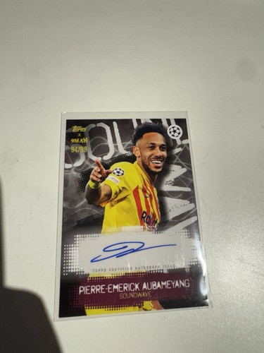 Pierre-Emerick Aubameyang 2021 Topps Steve Aoki /99