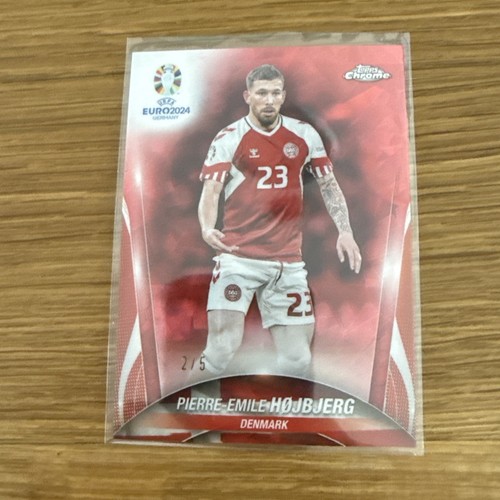 Pierre-Emile Højbjerg 2024 Topps Chrome Sapphire Red /5