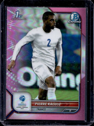 Pierre Kalulu 2022 Topps Bowman Chrome Pink Refractor /150