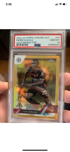 Pierre Kalulu 2022 Topps Chrome Gold Refractor /50