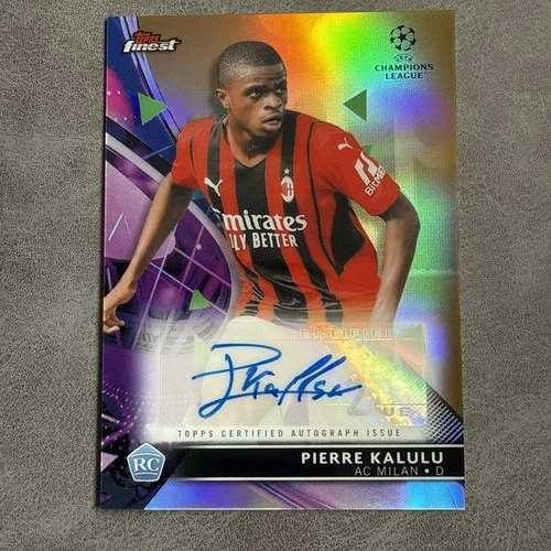 Pierre Kalulu 2021 Topps Finest Gold Refractor /50
