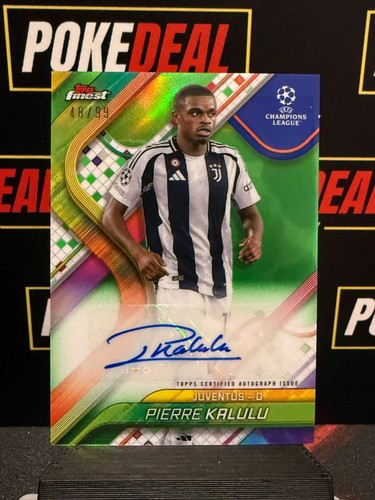 Pierre Kalulu 2024 Topps Finest Green Wave /99