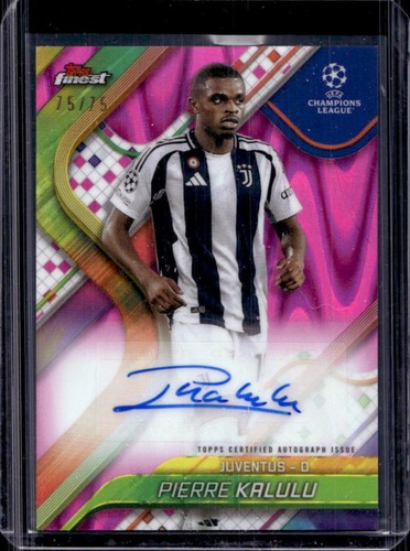 Pierre Kalulu 2024 Panini Finest Magenta Wave Refractor /75