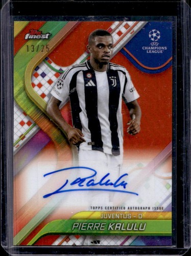 Pierre Kalulu 2024 Topps Finest Orange Refractor /25