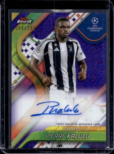 Pierre Kalulu 2024 Topps Finest Purple Shimmer Refractor /199