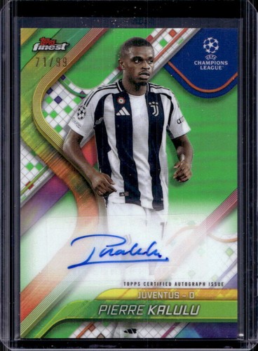 Pierre Kalulu 2024 Panini Finest Verde Neon Rifrattore /99
