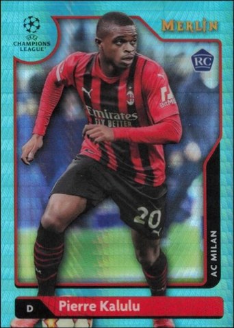 Pierre Kalulu 2021 Topps Merlin Chrome Aqua Refractor