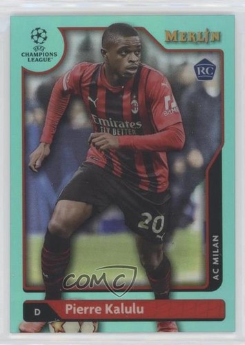 Pierre Kalulu 2021 Topps Merlin Chrome Aqua Refractor 55/199