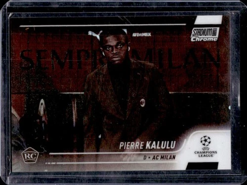 Pierre Kalulu 2021 Panini Stadium Club Chrome UEFA Sepia Prism Refractor /75