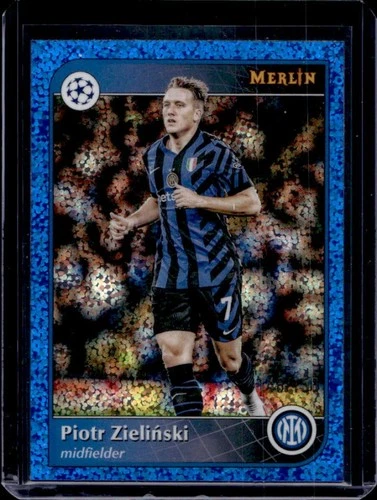 Piotr Zielinski 2024 Topps Merlin Chrome UCC Blue Refractor /150