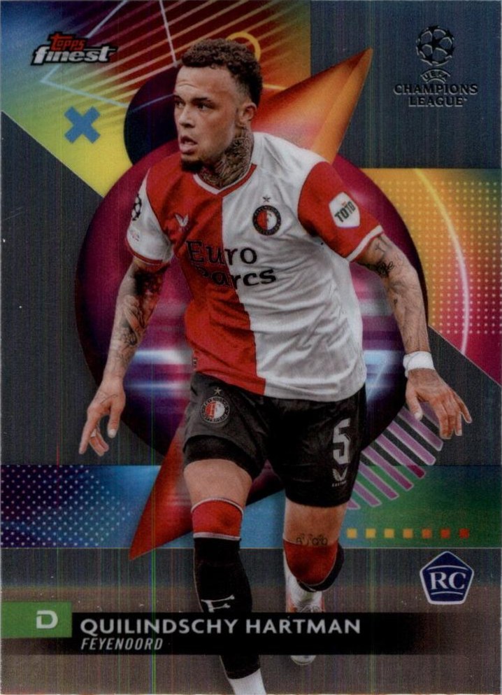 Quilindschy Hartman 2023 Topps Finest UEFA Club Competitions