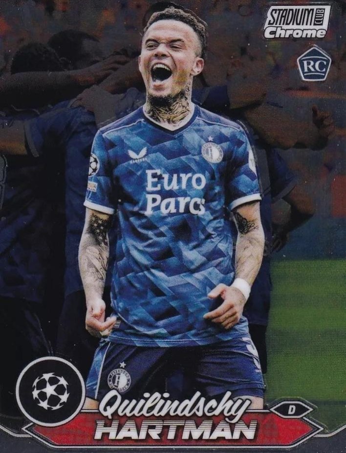 Quilindschy Hartman 2023 Topps Stadium Club Chrome UEFA Champions League