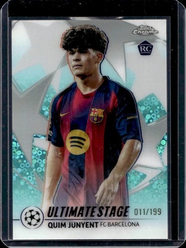 Quim Junyent 2025 Topps Chrome Aqua Refractor /199