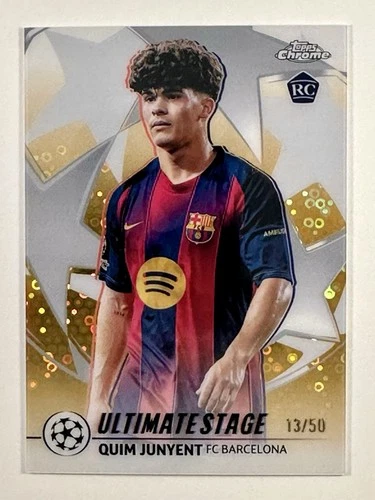 Quim Junyent 2025 Topps Chrome Gold Refractor /50