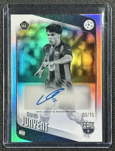 Quim Junyent 2025 Topps UCC Black and White Lámina /75