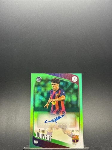Quim Junyent 2025 Topps UEFA CC Green Refractor /99